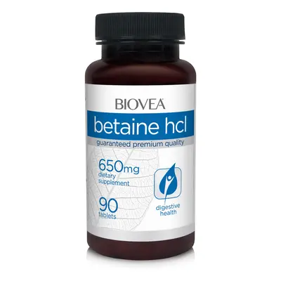 BETAINE HCL 650mg 90 Vegetarian Tablets