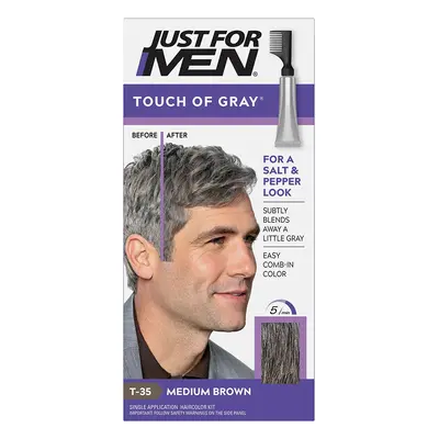 JUST FOR MEN TOUCH OF GREY HAIR TREATMENT (Medium Brown) 1 Application