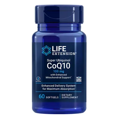 SUPER UBIQUINOL COQ10 with Enhanced Mitochondrial Support 100mg"" 60 Softgels