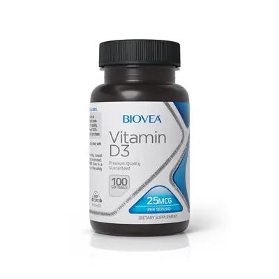 VITAMIN D3 25mcg 100 Softgels