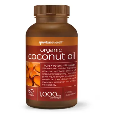 COCONUT OIL (Organic) 1000mg 60 Softgels