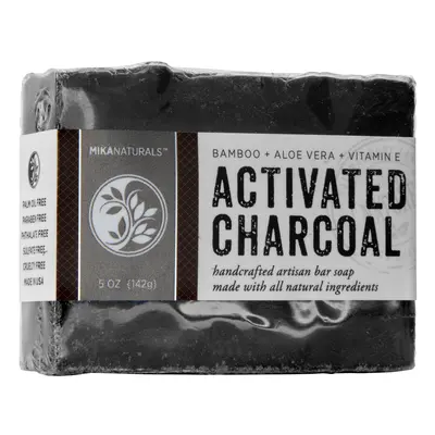 ACTIVATED CHARCOAL & ALOE VERA SOAP (5 oz) 142g