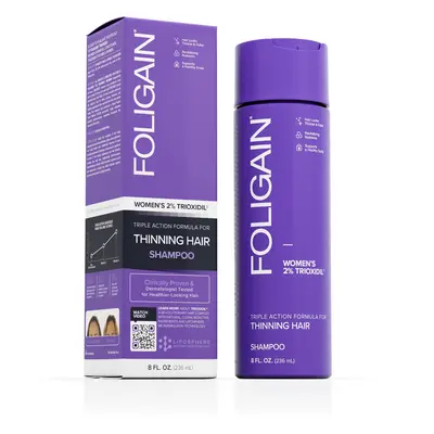 FOLIGAIN HAIR REGROWTH SHAMPOO For Women with 2% Trioxidil® (8 fl oz) 236ml