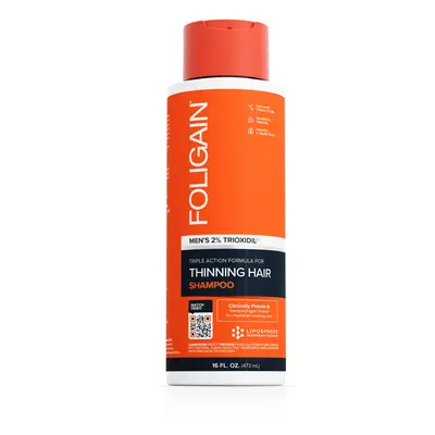 FOLIGAIN HAIR REGROWTH SHAMPOO For Men with 2% Trioxidil® (16 fl oz) 473ml