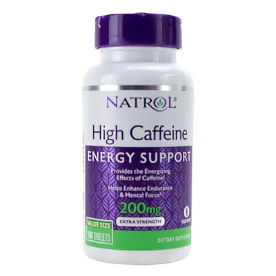 HIGH CAFFEINE Energy Support 200mg 100 Tablets