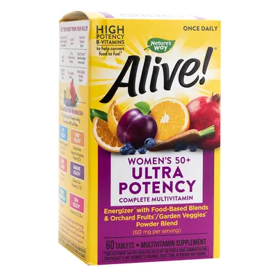 ALIVE! ONCE DAILY WOMENS 50+ MULTI-VITAMIN (Ultra Potency) 60 Tablets