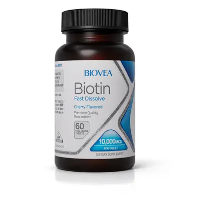 BIOTIN 10""000mcg 60 Vegetarian Tablets (Fast Dissolve)