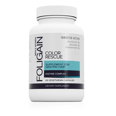 FOLIGAIN COLOR RESCUE SUPPLEMENT For Graying Hair 60 Capsules