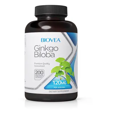 GINKGO BILOBA 120mg 200 Vegetarian Capsules