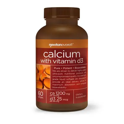 CALCIUM 1200mg With Vitamin D3 25 mcg 60 Softgels