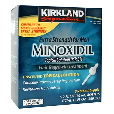 MINOXIDIL 5% FOR MEN 6 x 60ml Bottles (6 Month Supply)