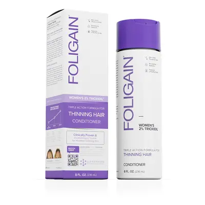 FOLIGAIN HAIR REGROWTH CONDITIONER For Women with 2% Trioxidil® (8 fl oz) 236ml