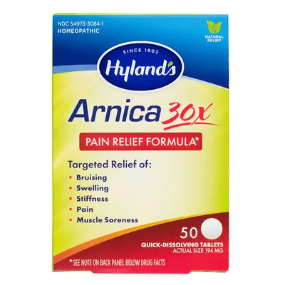 ARNICA 30X (Pain Relief) 50 Quick Dissolving Tablets