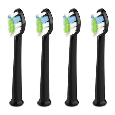 SONIC ELECTRIC TOOTHBRUSH REPLACEMENT HEADS (Black) 4 Count