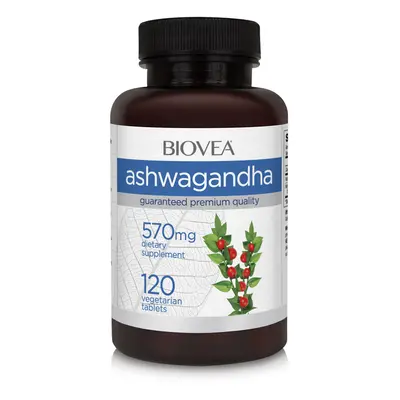 ASHWAGANDHA 570mg 120 Vegetarian Tablets