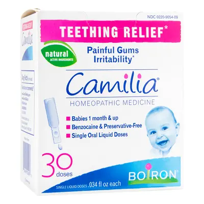 CAMILIA TEETHING RELIEF (Natural"" Homeopathic) (0.034 fl oz each) 30 Doses