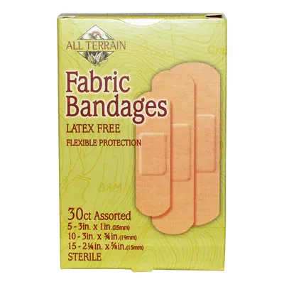 ASSORTED FABRIC BANDAGES (Latex-Free) 30ct