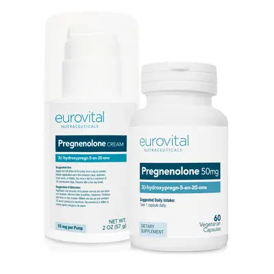 PREGNENOLONE (Capsules & Cream) VALUE PACK