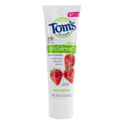 CHILDREN'S FLUORIDE TOOTHPASTE (Natural) (Silly Strawberry) (5.1oz) 144g