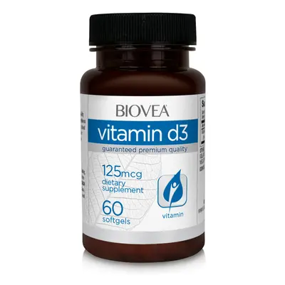 VITAMIN D3 125 mcg (5""000 IU) 60 Softgels