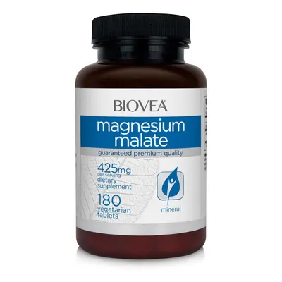 MAGNESIUM MALATE 425mg 180 Vegetarian Tablets