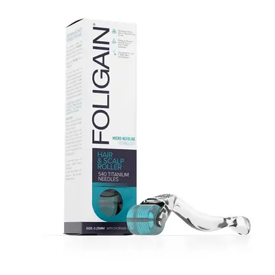 FOLIGAIN HAIR & SCALP ROLLER with 540 Titanium Needles