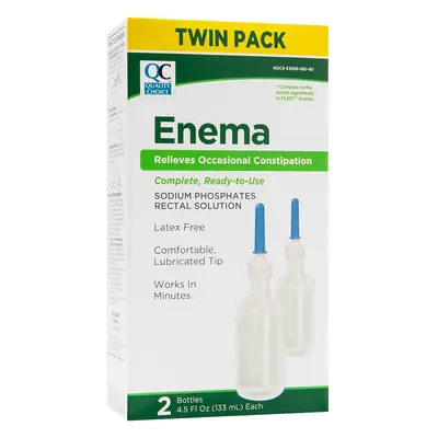 ENEMA Ready-to-Use (2 Pack) (Latex Free) (4.5 Fluid Oz) 133ml