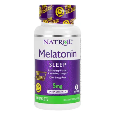 MELATONIN SLEEP 5mg (Extra Strength"" Time Release) 100 Tablets