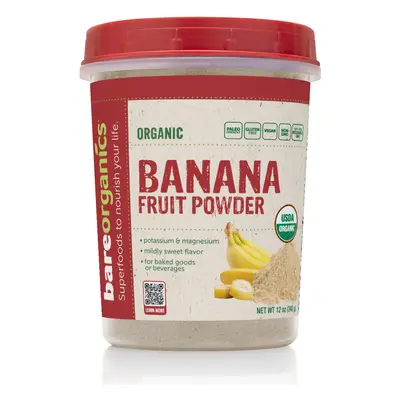 BareOrganics BANANA FRUIT POWDER (Organic) (12oz) 340g