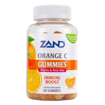 ORANGE VITAMIN C GUMMIES with ACEROLA & ROSE HIPS 60 Gummies