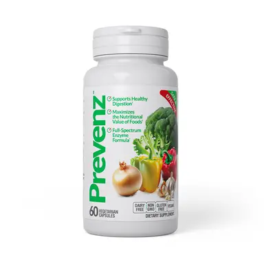 PREVENZ Gas Prevention Enzyme Formula 60 Vegetarian Capsules