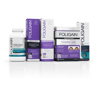 FOLIGAIN WOMEN'S COMPLETE SYSTEM FOR THINNING HAIR