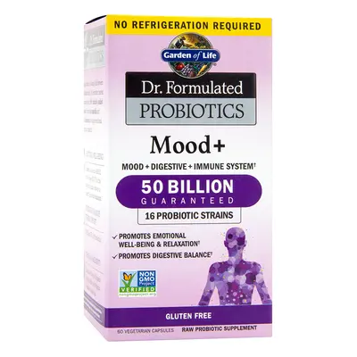 DR FORMULATED PROBIOTICS MOOD+ 50 Billion CFU 60 Vegetarian Capsules