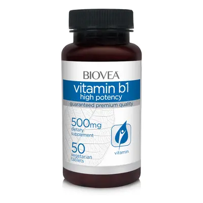 VITAMIN B1 (High Potency) 500mg 50 Vegetarian Tablets