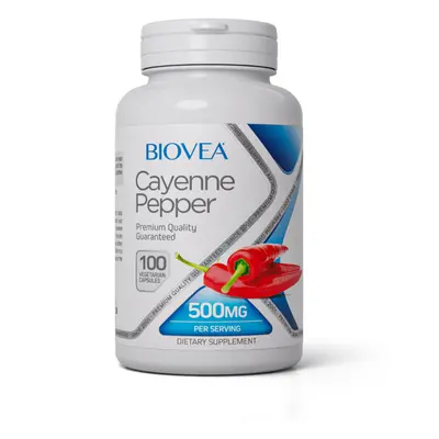 CAYENNE PEPPER 500mg 100 Vegetarian Capsules