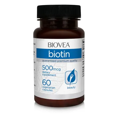 BIOTIN 500mcg 60 Vegetarian Capsules