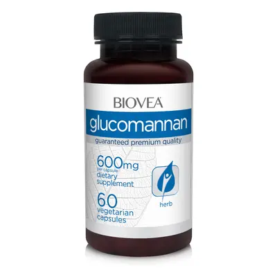 GLUCOMANNAN 600mg 60 Vegetarian Capsules