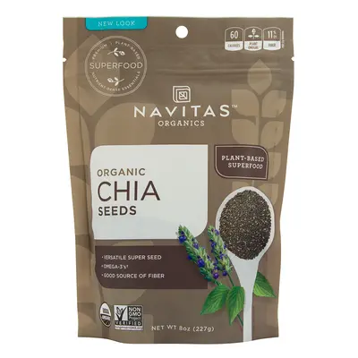 CHIA SEEDS (Organic"" Plant-Based"" Superfood) (8oz) 227g