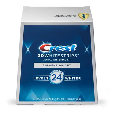 CREST 3D WHITE - WHITESTRIPS SUPREME BRIGHT 21 Whitening Treatments