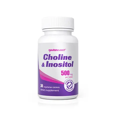 CHOLINE 500mg & INOSITOL 500mg 30 Vegetarian Tablets