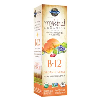 MYKIND ORGANICS B-12 SPRAY (Organic) (Rasberry) (2 fl oz) 58ml