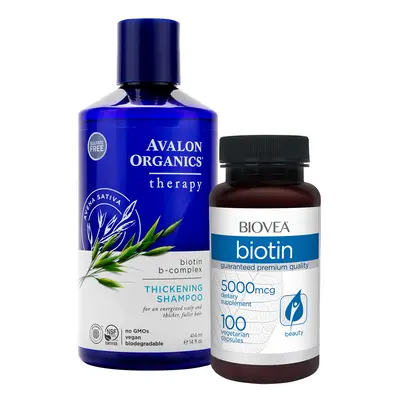 THICKENING SHAMPOO BIOTIN B COMPLEX & CAPSULES