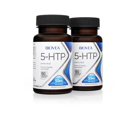 5-HTP 50mg 180 Vegetarian Capsules VALUE PACK