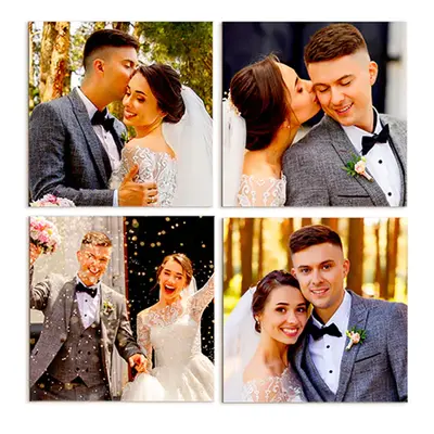 Photo Tiles - Create Restickable Wedding Wall Art