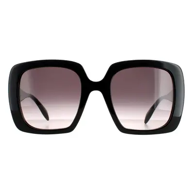 Alexander McQueen Sunglasses AM0378S 001 Black Grey Gradient