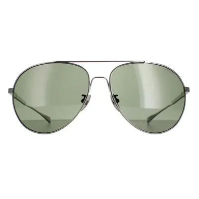 Chopard Sunglasses SCHD57M 568P Titanium Gunmetal Grey Green Polarized