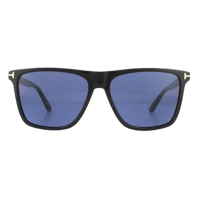 Tom Ford Sunglasses Fletcher FT0832 01V Shiny Black Blue