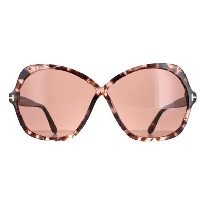 Tom Ford Sunglasses Rosemin FT1013 55Y Coloured Havana Violet