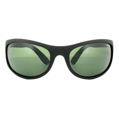 Polaroid Sport Sunglasses P7334 9CA RC Black Rubber Green Polarized