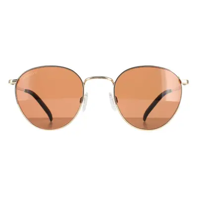 Serengeti Sunglasses Hamel SS520001 Shiny Rose Gold Mineral Polarized Drivers